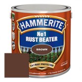 Грунт HAMMERITE для чёрных металлов коричневый 0,25 л