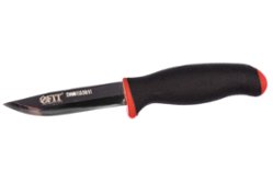 Строительный нож FIT  прорезиненная ручка (10611)