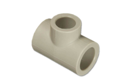 Тройник полипропиленовый переходной PP-R 40х25х40 мм FV-Plast серый (212040025)