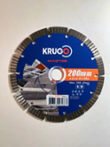 Круг алмазный KRUGO ø200x2.4x10х25.4 бетон сегментированный