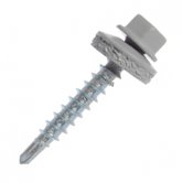Шуруп кровельный 4,8х50 RAL 7004 серый 1/1500 СтройКреп