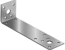 Уголок крепежный асимметричный 205х35х55х1,8мм ПерфКрепеж (KUAS205)