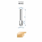 Фреза кромочная прямая (Ø12,7х12,7 мм; хвостовик 8 мм) по дереву Энкор (46162)