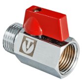 Миникран шаровой Valtec 1/2" FM, флажок (VT.331.N.04)