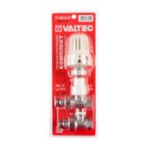 Клапан для термоголовки прямой 1/2" ВРx1/2"НР+термоголовка Valtec (VT.046.N.04)