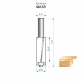 Фреза кромочная прямая (Ø19х50,8 мм; хвостовик 12 мм) по дереву Энкор (46169)