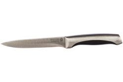 Универсальный нож Legioner Ferrata рукоятка с металлическими вставками лезвие из нержавеющей стали 125 мм (47947) 