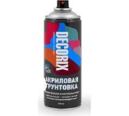 Аэрозольная акриловая грунтовка Decorix матовая; белая; 520 мл (0108-24 DX)