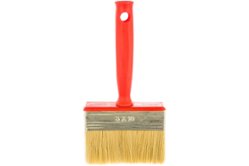 Макловица, 70%ПЭT / 30% натуральная щетина, нержавеющий обжим, красная пластиковая ручка, 100х30мм МASTER COLOR (30-0582)