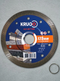 Круг алмазный KRUGO ø125x1,2x10х22 по твёрдым материалам ультратонкий турбо