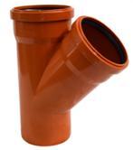 Тройник НПВХ Ø160х160мм  угол 45° SINIKON (20350.R.B)