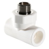 Тройник комбинированный PPR  Ø 32 мм х 3/4"НР белый Valtec (VTp.733.0.03205)