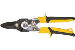 Ножницы по металлу FIT усиленные CrV Профи, прорезиненные ручки, прямые 270 мм (41576)