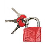 Замок навесной 50мм алюминиевый корпус красный FIT (67049)