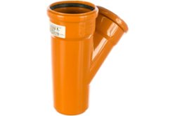 Тройник PP Ø110х110мм угол 45° VALFEX  наружная канализация (32110110)