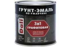 Грунт-эмаль по ржавчине РОГНЕДА Dali 3 в 1 графитовая темная медь; 0.75 л