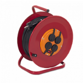 Удлинитель электрический силовой на металлическое катушке 80м 4 розетки КГ3х2,5 Крона (КС420080/УР16-0001)