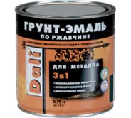 Грунт-эмаль по ржавчине Dali 3 в 1 красно-коричневая RAL 3011 0.75 л