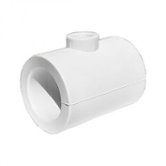 Тройник полипропиленовый переходной PPRC 125х75х125 мм FD-plast белый (8022)