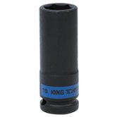 Торцевая ударная глубокая шестигранная головка 1/2", 19мм KING TONY (443519M)