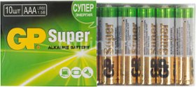 Батарейка GP Super Alkaline ААА LR03 BP10 (10шт)