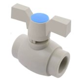 Кран шаровой PP-R  20мм серый бабочка FV-Plast (AA271020000Z)