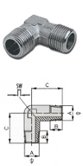 Переходник уголок папа 3/8" - папа 3/8" 1255/3 266/3 L-MM 3/8" GAV (38875)