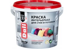 Акриловая краска интерьерная Dali белоснежная 5 л