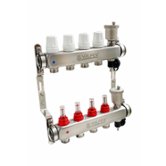 Коллекторная группа из нержавеющей стали со встроенными расходомерами в сборе, 1х10 вых. Евроконус 3/4 VALFEX (VF.586.0610)
