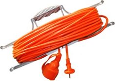 Удлинитель на рамке 1х50м с заземлением 10А IP54 УШ-10 ПВС 3х0.75 UNIVersal (9632026)