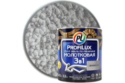Грунт эмаль по ржавчине 3 в 1 молотковая Profilux серебро 0,8 кг