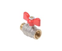 Кран шаровой  1" FM бабочка DIST H123Б латунь (107-9574)