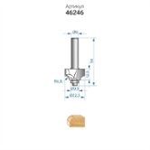 Фреза кромочнаякалевочная (Ø 22,3х12,5 мм; R 4,8 мм; хвостовик 8 мм) по дереву Энкор (46246)