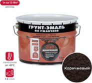 Грунт-эмаль по ржавчине Dali 3 в 1 молотковая коричневая 10 л 