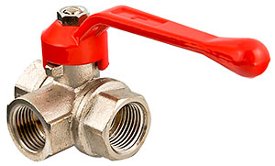 Кран шаровой Valtec 3/4" FFF трехходовой Г-образный (VT.360.N.05)