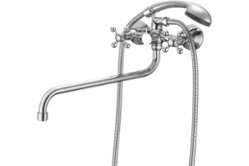 Смеситель для ванны с длинным изливом Milardo Duplex DUPSB02M10