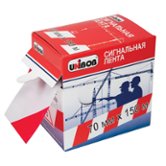 Лента сигнальная UNIBOB 70ммх150м бело-красная (45247 )