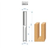 Фреза пазовая прямая (Ø 12x51 мм; хвостовик 12 мм) по ДСП Энкор (28024) 