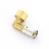 Уголок для металлопластиковых труб 20х1/2" ВР пресс HENCO (6Р-2004)