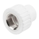 Муфта полипропиленовая комбинированная PP-R 25 мм x 1/2" ВР белая VALFEX (10129125)