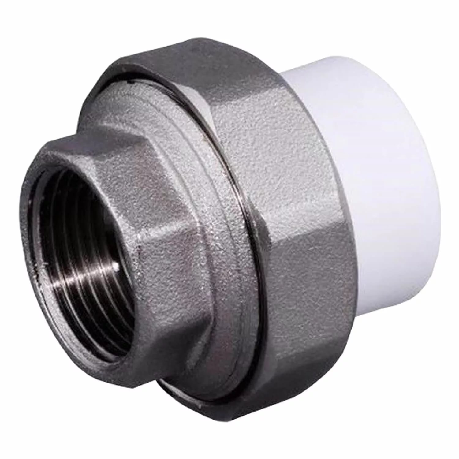 Муфта полипропиленовая разъемная PPR 40 мм х 1 ?\" ВР Lammin белая ...