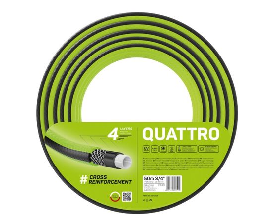 Садовый шланг Cellfast 4 слоя QUATTRO 3/4" 50 м 10-073 Садовый шланг Cellfast 4 слоя QUATTRO 3/4" 50 м 10-073