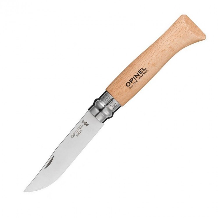 Нож Opinel №8 нержавеющая сталь бук 123080 Нож Opinel №8 нержавеющая сталь бук 123080