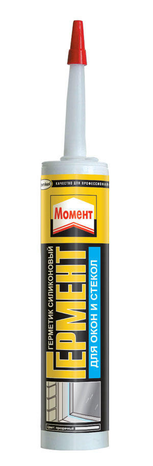 Герметик силиконовый для окон и стекол прозрачный 280мл Henkel 763720/613047