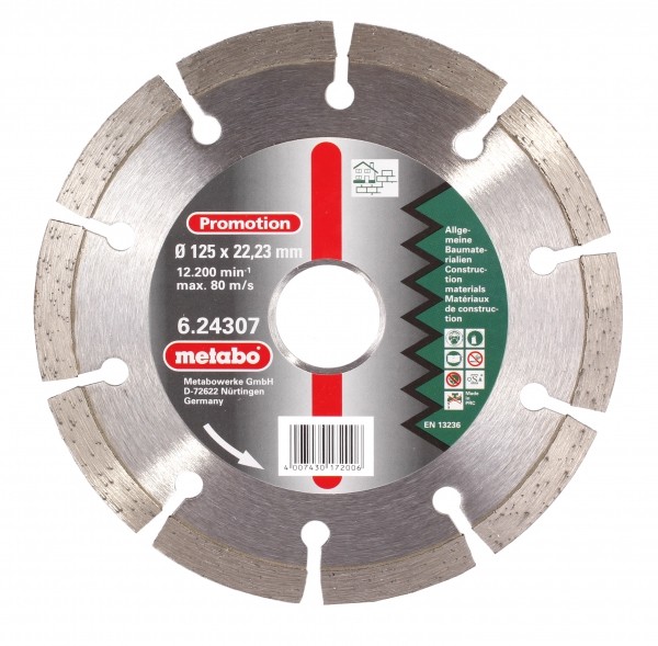 Алмазный круг 125х22 Universal Metabo 624307000 Алмазный круг 125х22 Universal Metabo 624307000
