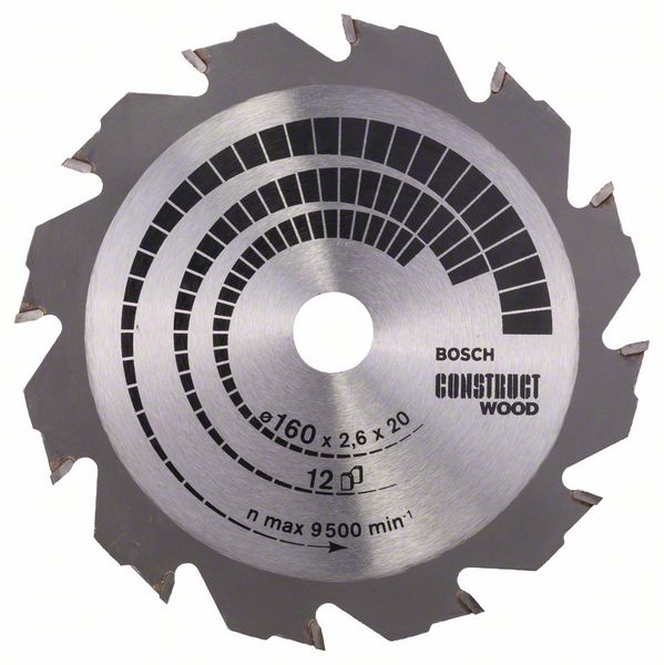 Диск пильный по дереву (160x16 z12) Construct Wood BOSCH 2.608.640.630 Диск пильный по дереву (160x16 z12) Construct Wood BOSCH 2.608.640.630