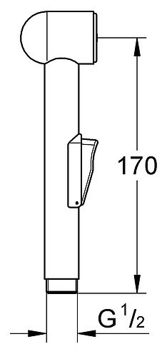 Гигиенический душ GROHE Trigger Spray 28343000 Хром Гигиенический душ GROHE Trigger Spray 28343000 Хром