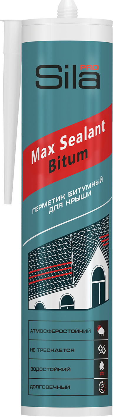 Герметик битумный кровельный 280мл Sila SSBBR280 Герметик битумный кровельный 280мл Sila SSBBR280