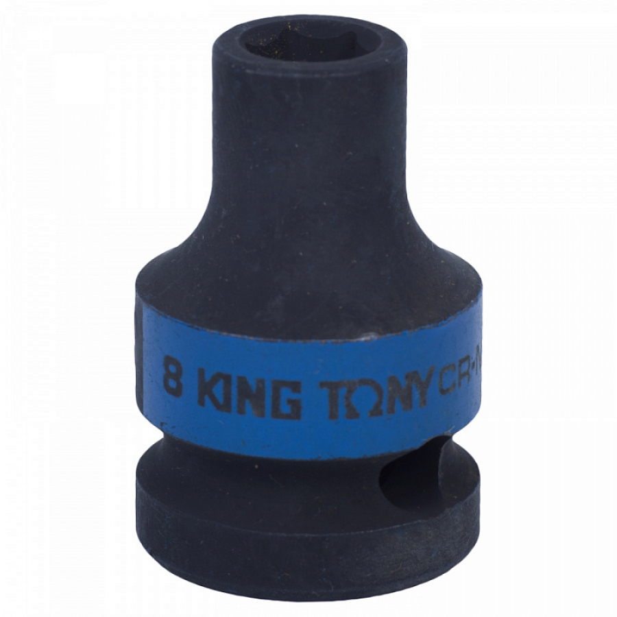 Головка торцевая KING TONY 1/2 08 мм ударная 453508М Головка торцевая KING TONY 1/2 08 мм ударная 453508М