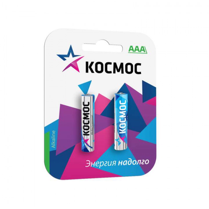 Батарейка КОСМОС LR LR03 BP-2 2шт алкалиновая 117129 Батарейка КОСМОС LR LR03 BP-2 2шт алкалиновая 117129